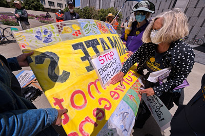 Stop Line 3 Activists Rally At US Army Corps Of Engineers Office:July 16th, 2021